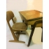 Vintage schooltafeltje met stoel nr 14